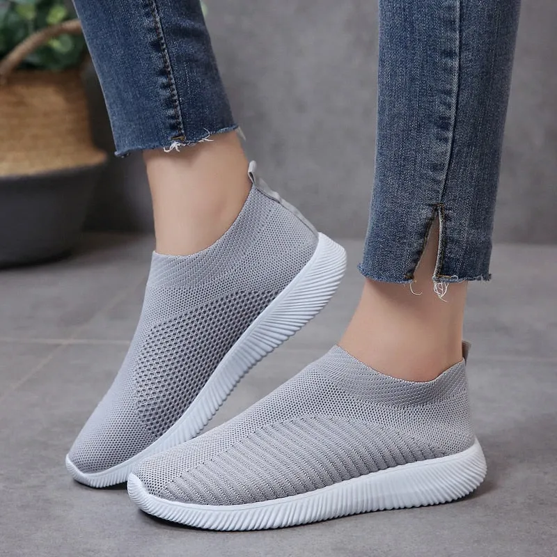 RIMOCY Breathable Mesh Platform Soft Ladies Sneakers