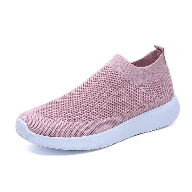 RIMOCY Breathable Mesh Platform Soft Ladies Sneakers