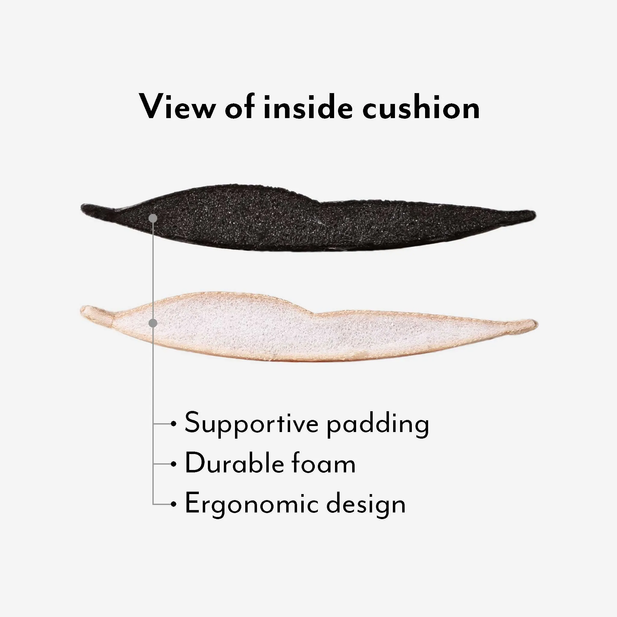 SockShion Washable Ball of Foot Cushions for High Heels for Women | BLACK