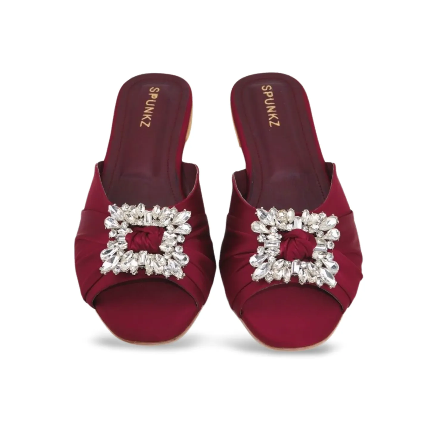 Sparkly Rhinestone Slide Sandals for Women