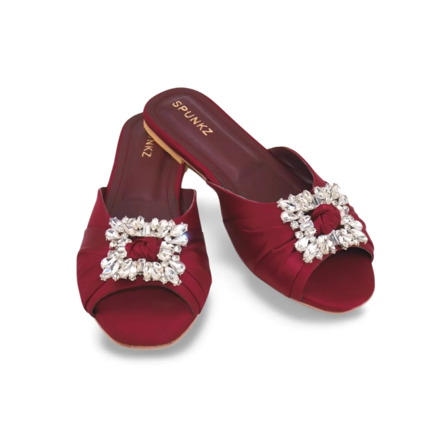 Sparkly Rhinestone Slide Sandals for Women