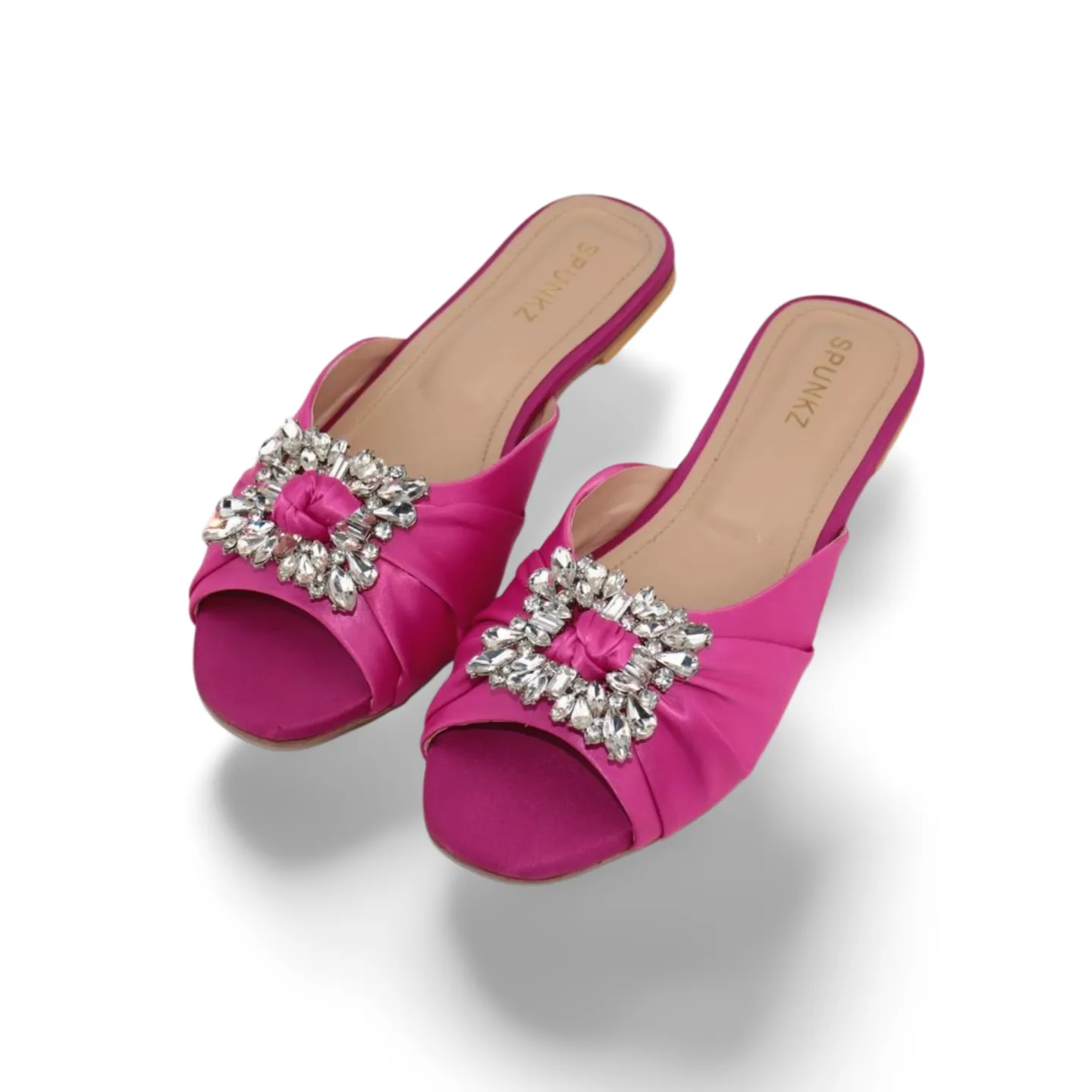 Sparkly Rhinestone Slide Sandals for Women