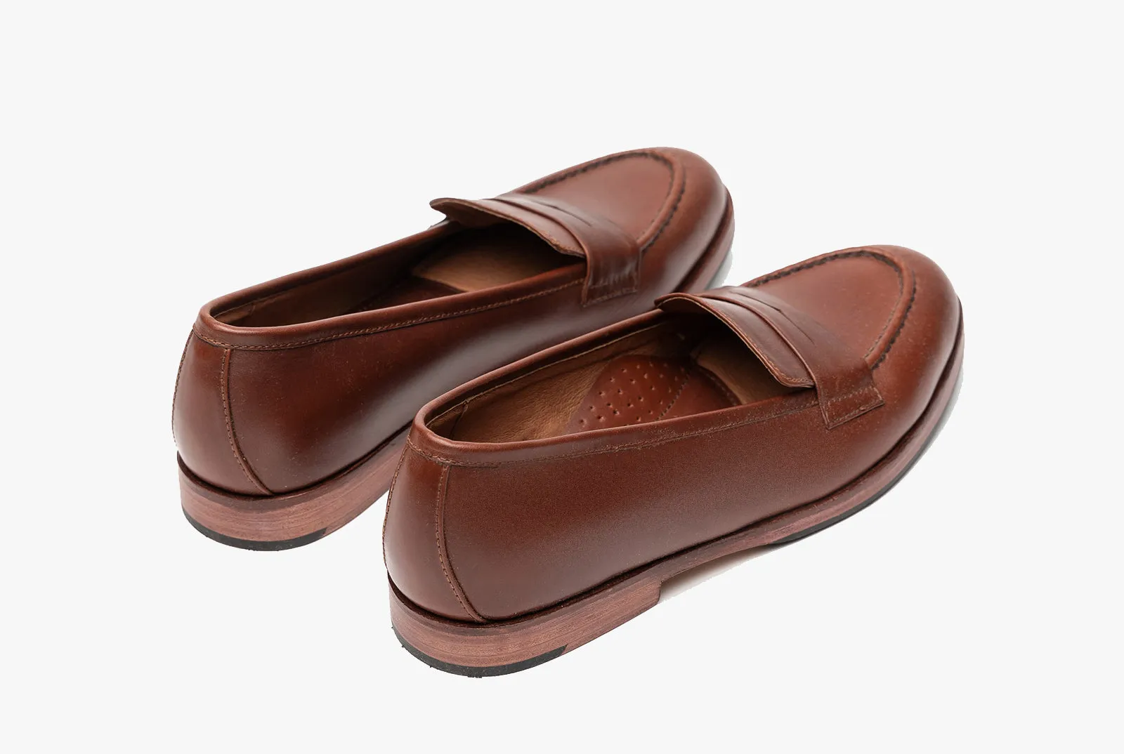 The Bonnie Penny Loafers - Chestnut Brown