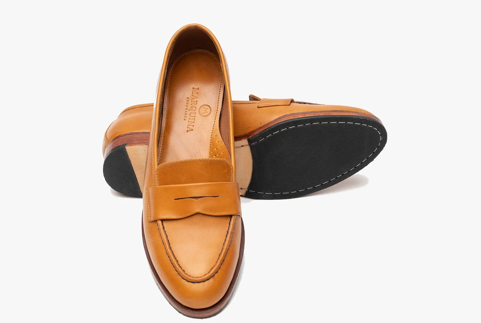 The Bonnie Penny Loafers - Cognac Tan