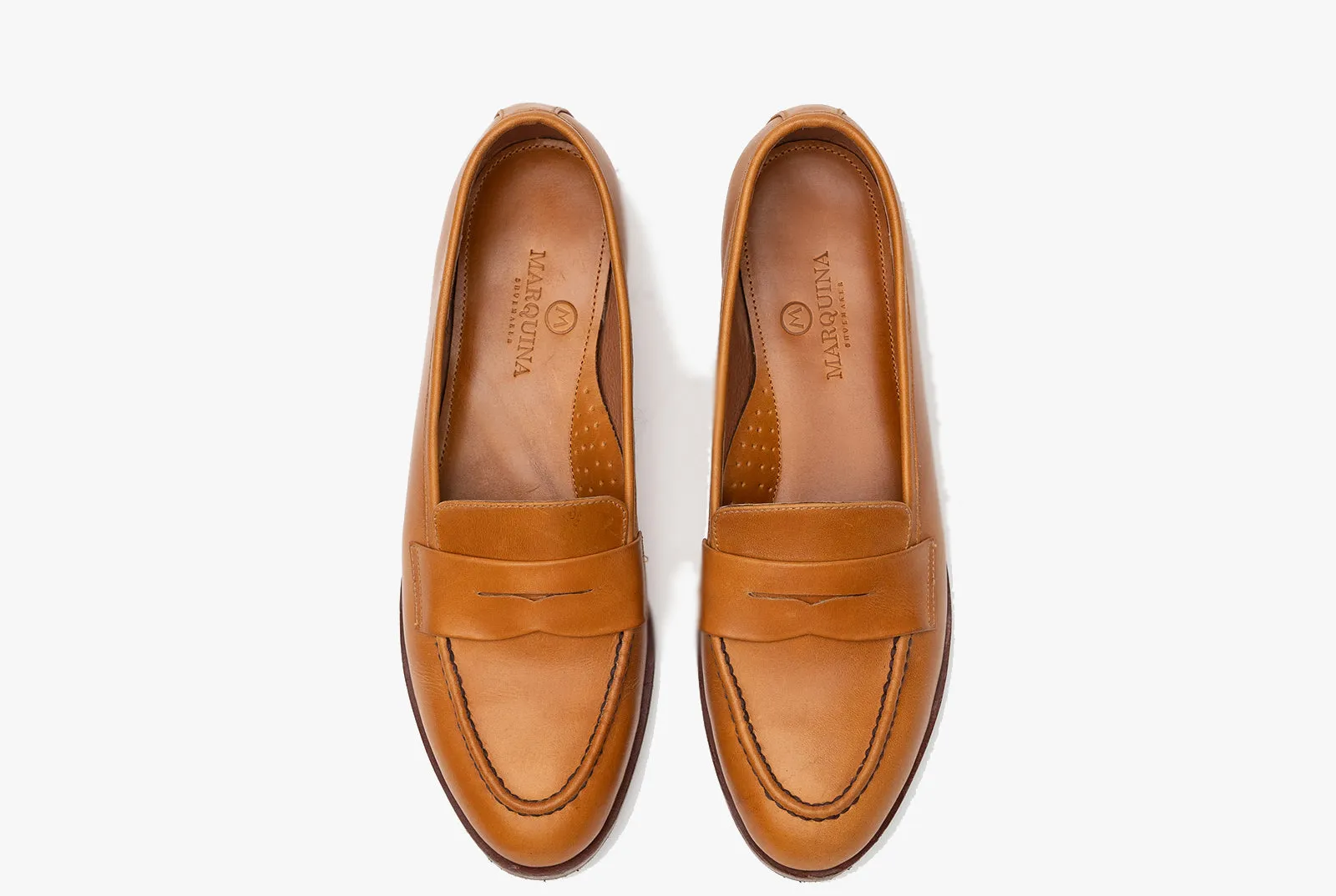 The Bonnie Penny Loafers - Cognac Tan