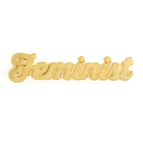 These Are Things - Feminist Gold Enamel Pin