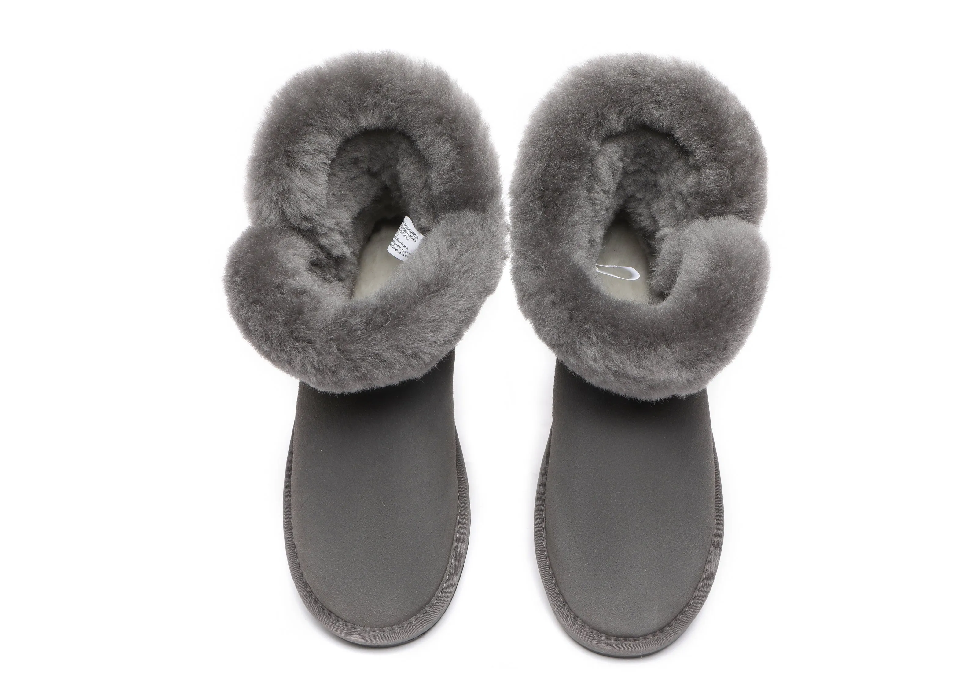 Tiara Fluffy Top Women Mini UGG Boots