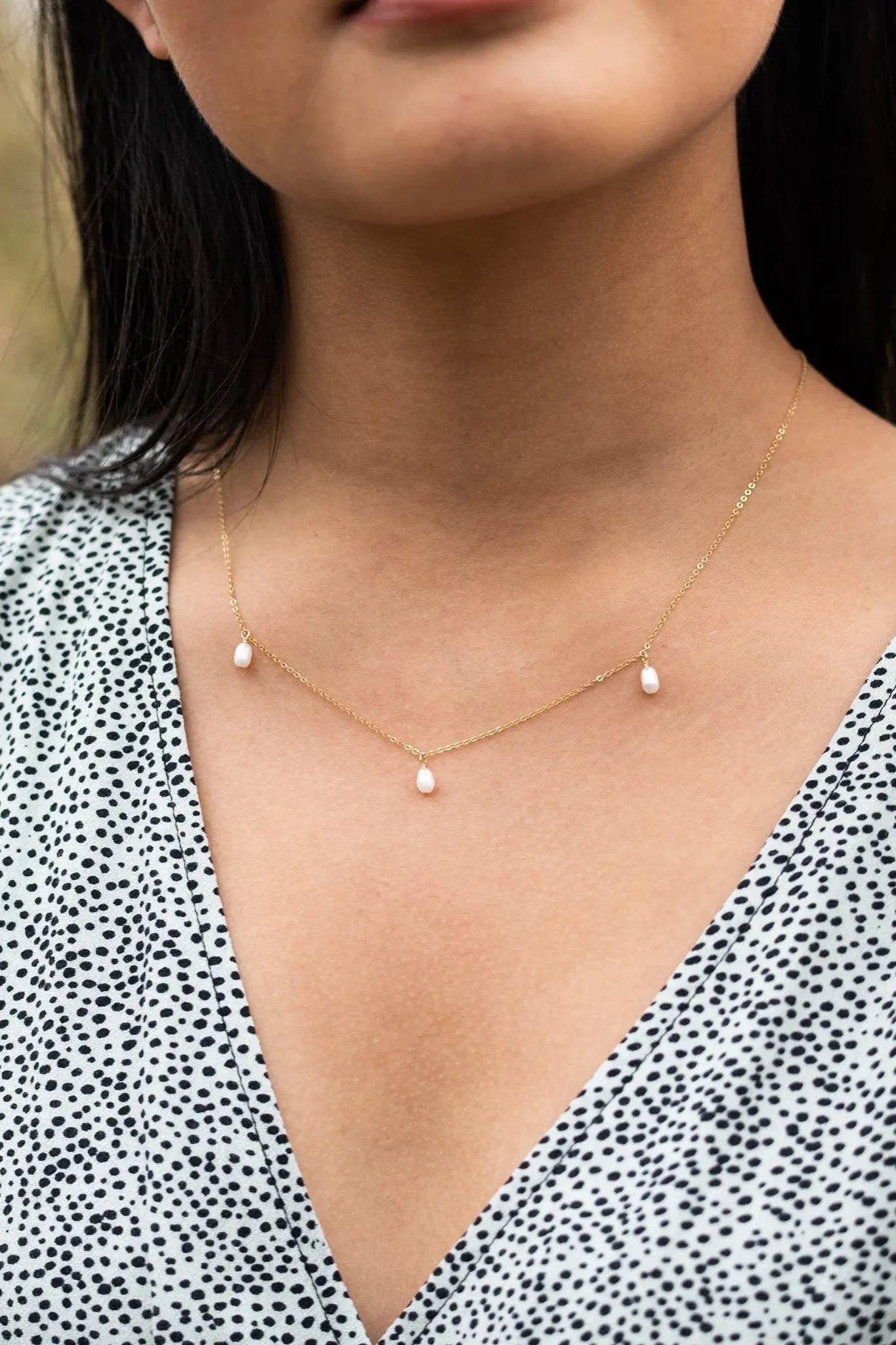 Triple Pearl Necklace