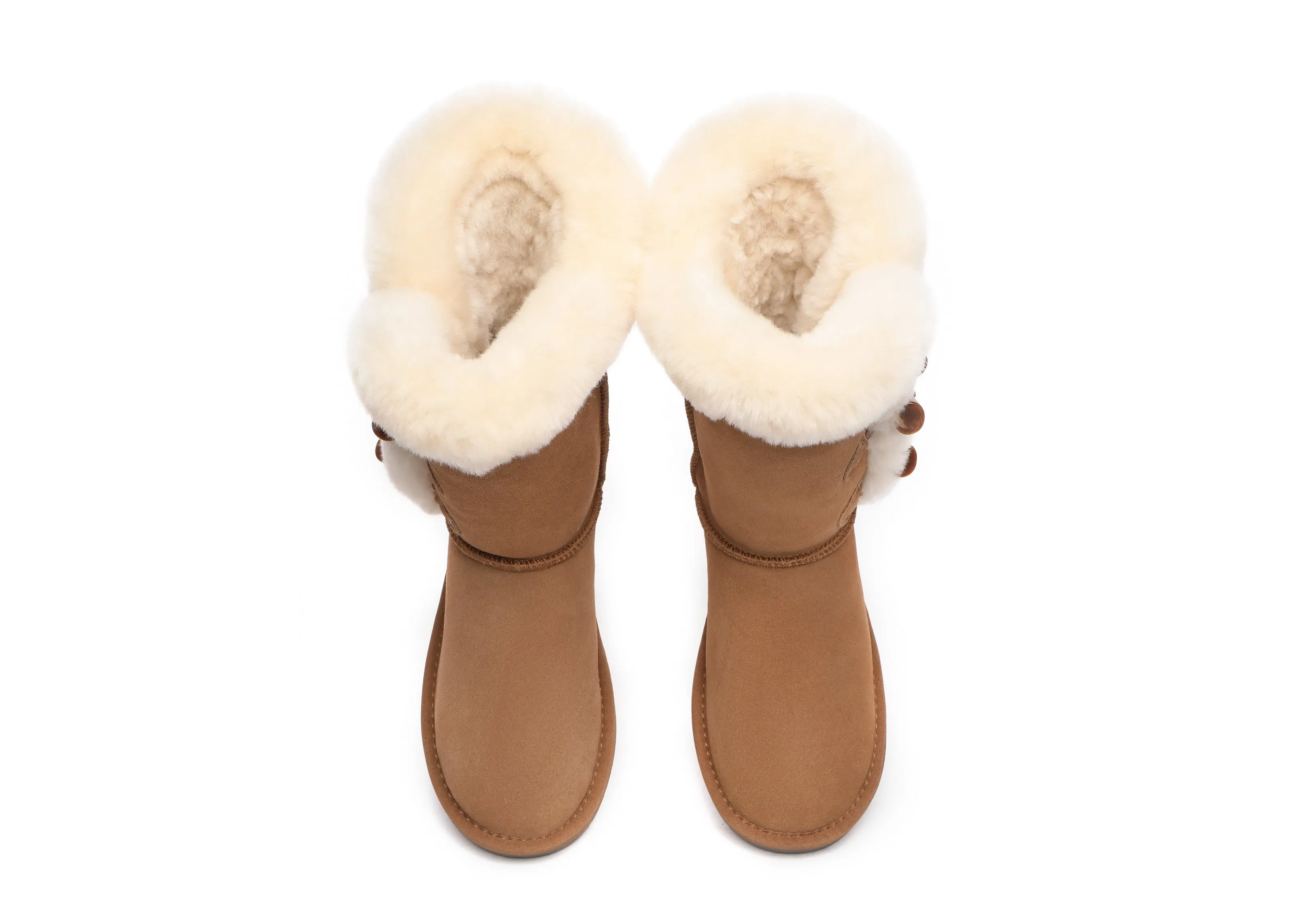 UGG Boots Women Sheepskin Wool Short boots Tamari Toggle Closure