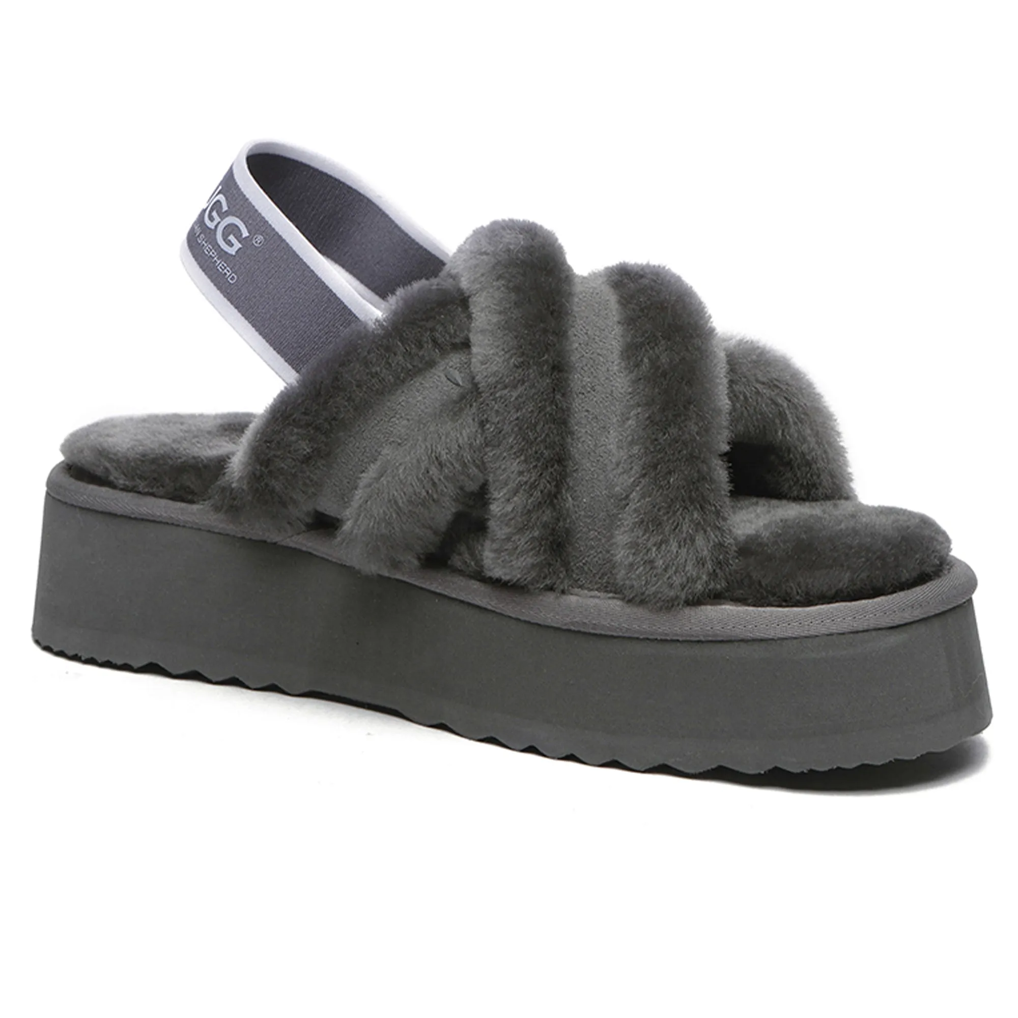 UGG Women Platform Cross Slides