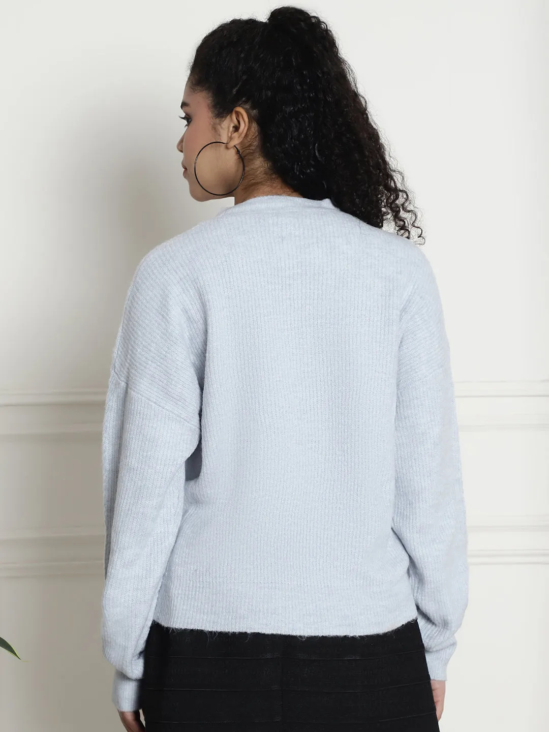 Women Blue Sweater