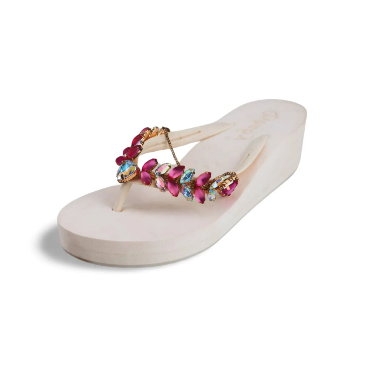 Women Rhinestone Wedges Flip Flop Summer Casual Sandals