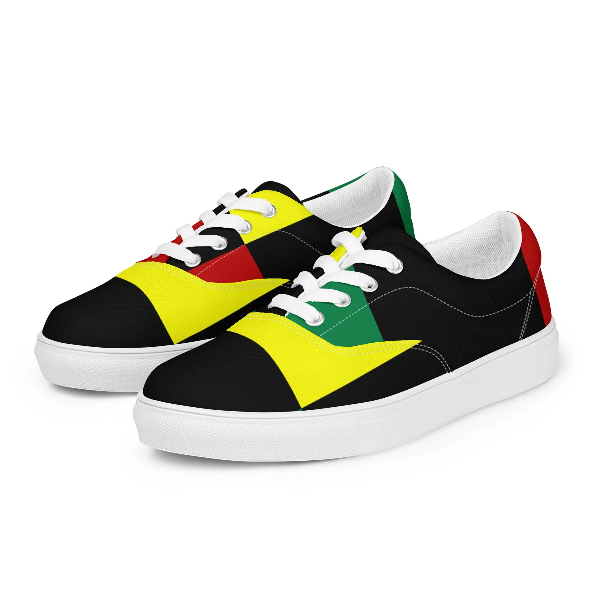 Women’s lace-up canvas shoes Black History