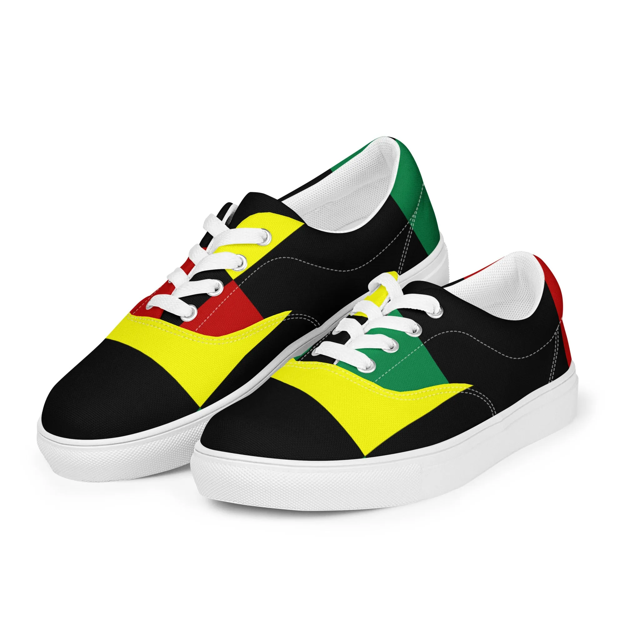 Women’s lace-up canvas shoes Black History